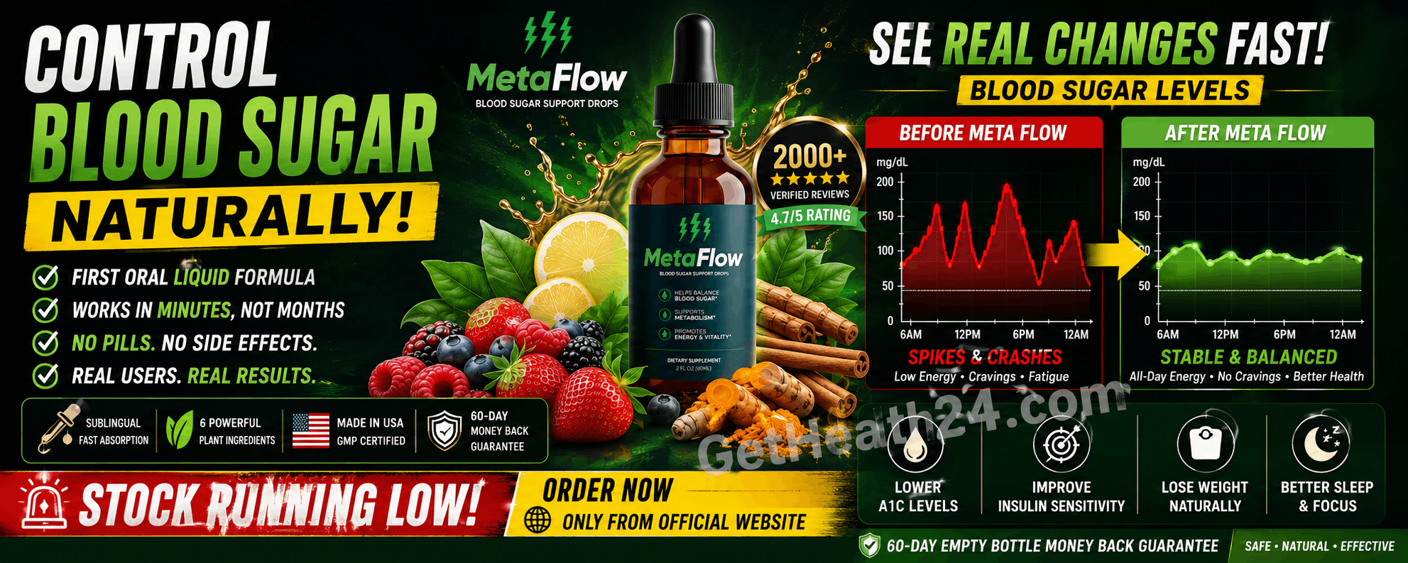 MetaFlow Blood Sugar Support Drops